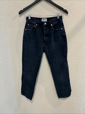 Agolde Men's Slim Straight Jeans in Black Wash